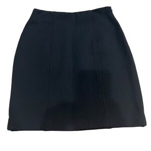 Classiques Black Classic Knee Length Bodycon Thick Wool Blend Skirt Size 8